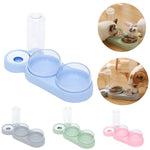 Pet Cat bowls Water Dispenser Protect Spine 360 rotate Cat food bowl 2 in 1 with Waterer Cat feeder Pet Products