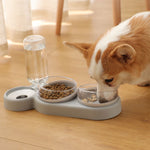 Pet Cat bowls Water Dispenser Protect Spine 360 rotate Cat food bowl 2 in 1 with Waterer Cat feeder Pet Products