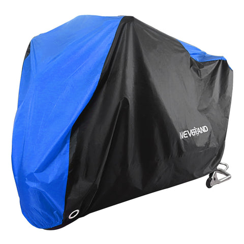 190T Black Blue Design Waterproof Motorcycle Covers Motors Dust Rain Snow UV Protector Cover Indoor Outdoor M L XL XXL XXXL D25